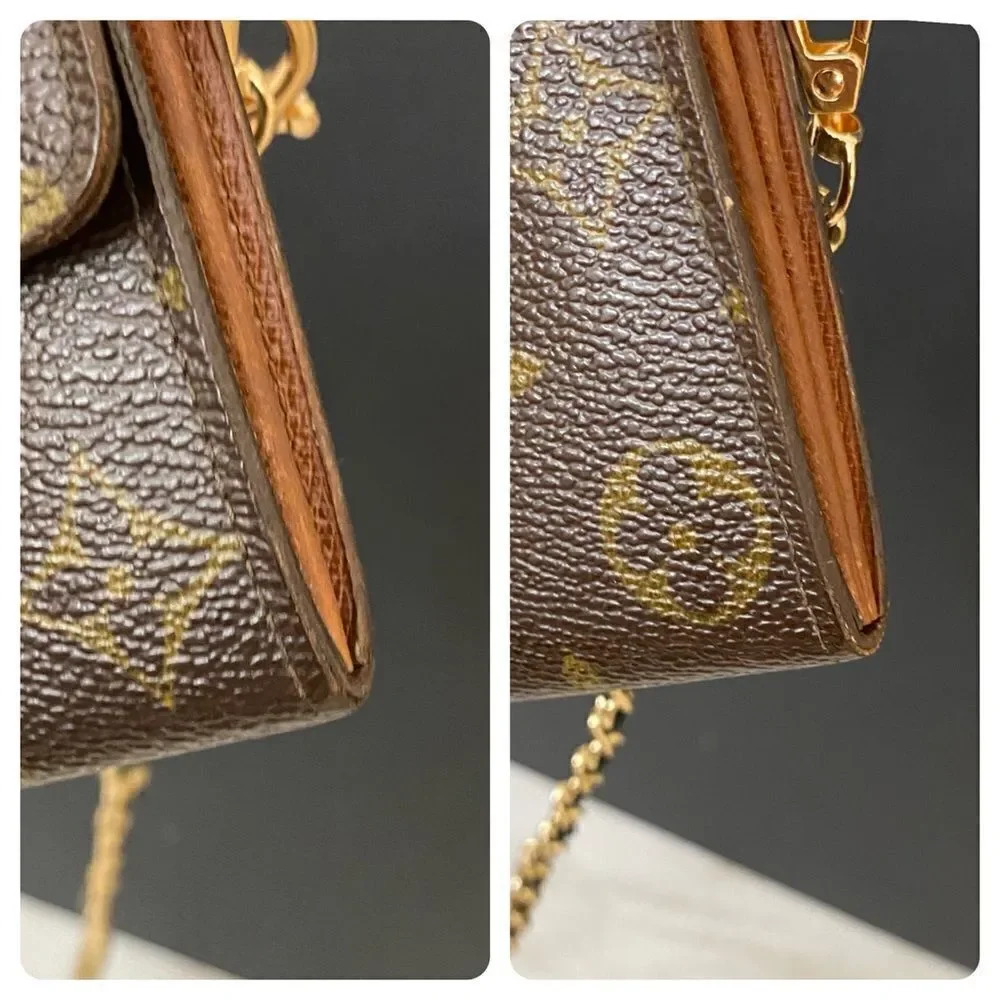 LOUIS VUITTON Monogram Sarah Wallet to Shoulder Bag 💼 W17 - Picture 10 of 14